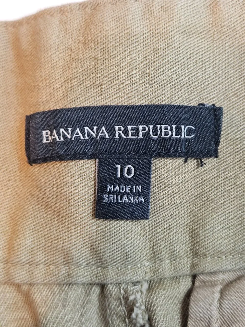 Banana Republic Heritage Explorer Pant Utilitarian Khaki Women Size 10 High Rise